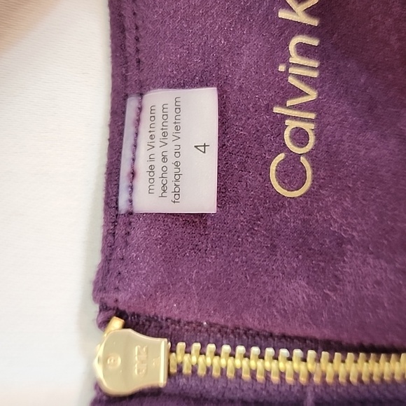 LAST 1 NWT Calvin Klein faux suede dress - Picture 2 of 7